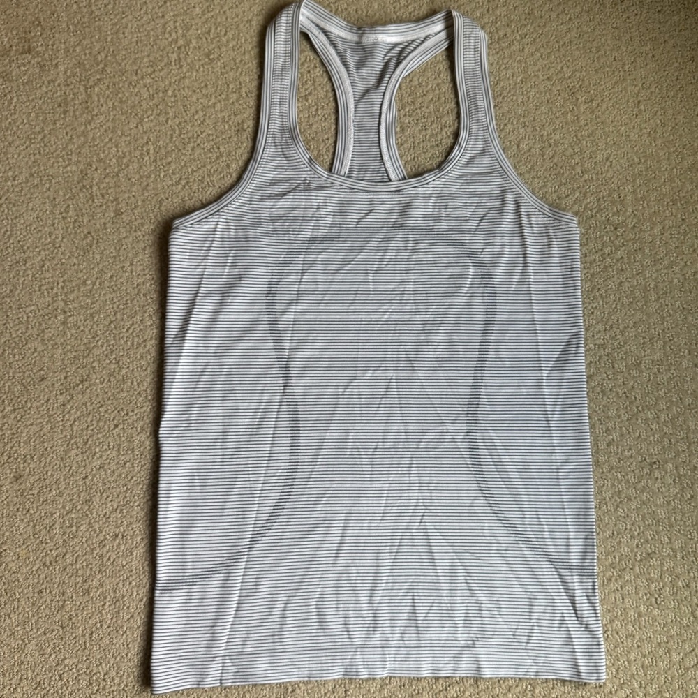 Lululemon Striped Racerback Tank Top